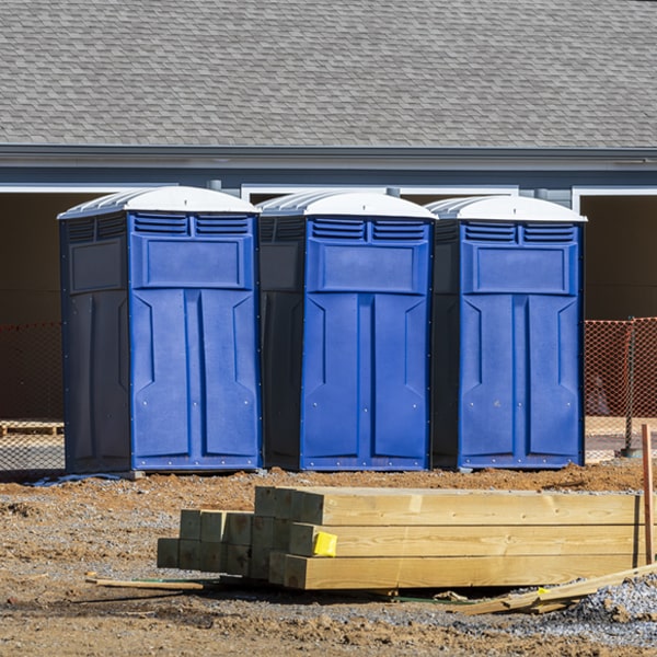 how do you ensure the portable toilets are secure and safe from vandalism during an event in Harshaw